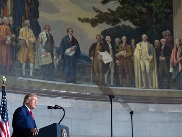 President Donald Trump on Thursday announced the creation of a “1776 Commission” to fight the growth of far-left revisionist history such as the 1619 Project