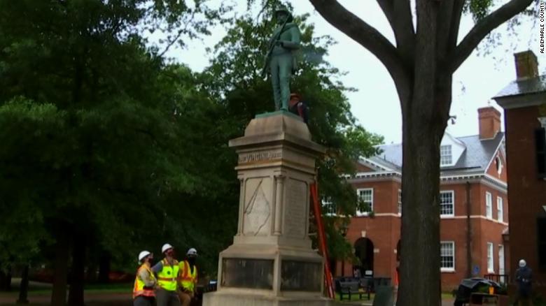 Confederate statue in Charlottesville Virginia