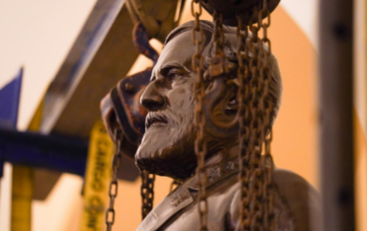 Robert E. Lee statue removed from US Capitol