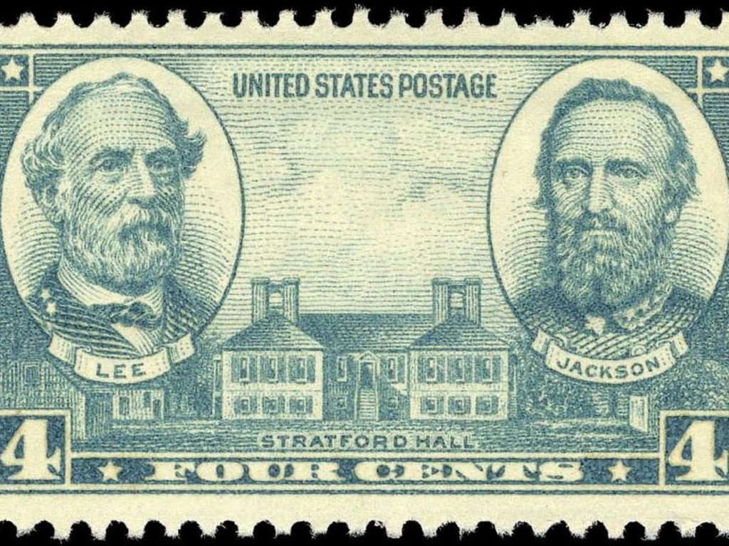 CONFEDERATES ON U.S. POSTAGE STAMPS Lee and Jackson